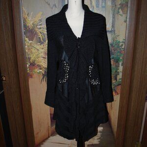 Sioni Black Women's Cardigan Sweater
